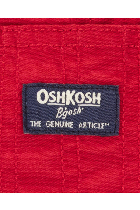 Enterito corto de algodón, rojo Sin color