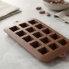 Molde para chocolates Silicona 21.5x11x2CM Molde para chocolates Silicona 21.5x11x2CM