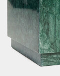 Mesa auxiliar Sorein de mármol verde 40 x 40 cm Mesa auxiliar Sorein de mármol verde 40 x 40 cm