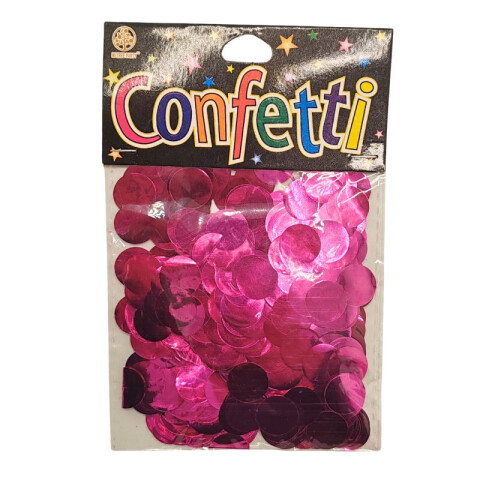 Confetti Metalizado 15 Grs Fucsia