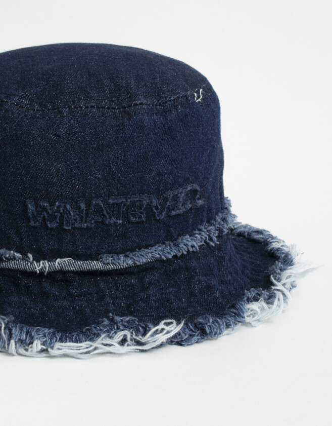 Sombreros verano Piluso Denim Desflecado - Azul Gastado