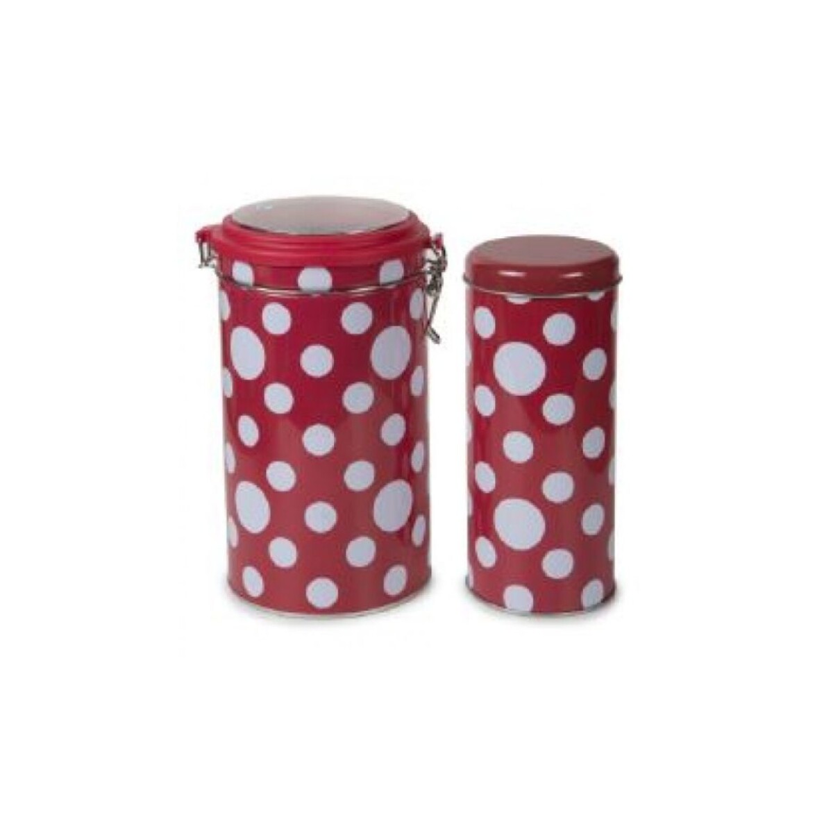 SET CAJA METALICA CON LUNARES - MULTICOLOR 