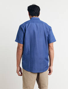 012655 CAMISA HARRINGTON LABEL Azul Osc/celeste
