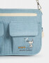 Marroquinería Licencias Bandolera Denim "snoopy" - Azul Celeste