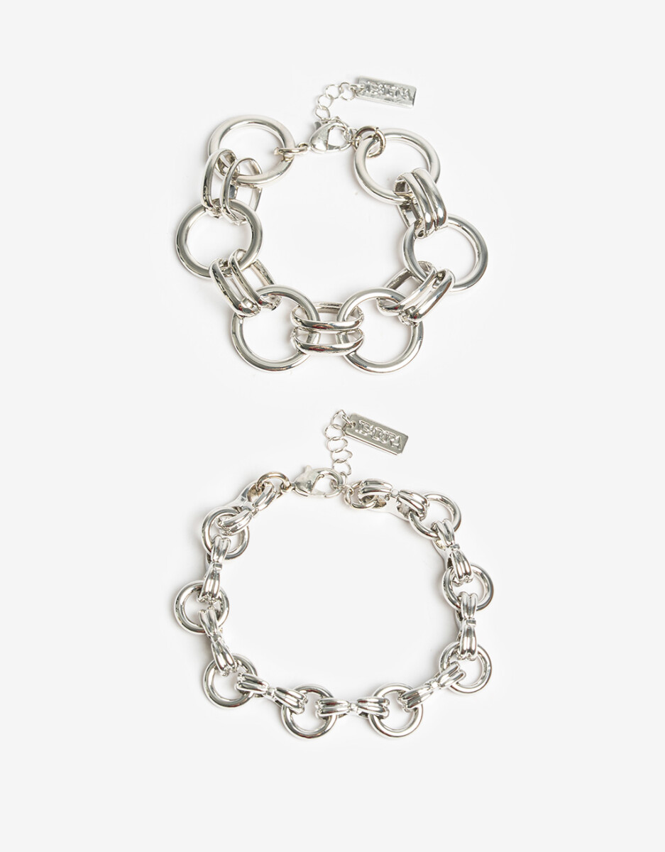 Pulseras Flexibles Sets Cadena De Metal 