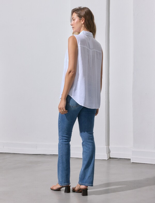 Camisa Lino BLANCO
