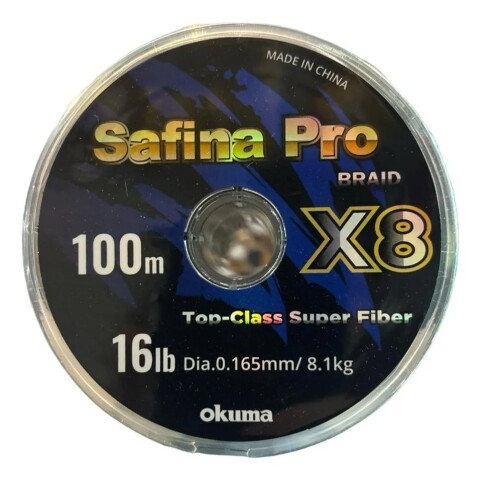 Multifilamento Okuma Ftx8 Medida 0.165mm x 100mts