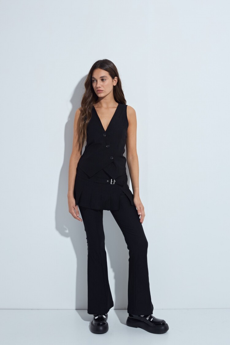 CHALECO FRILLY Negro