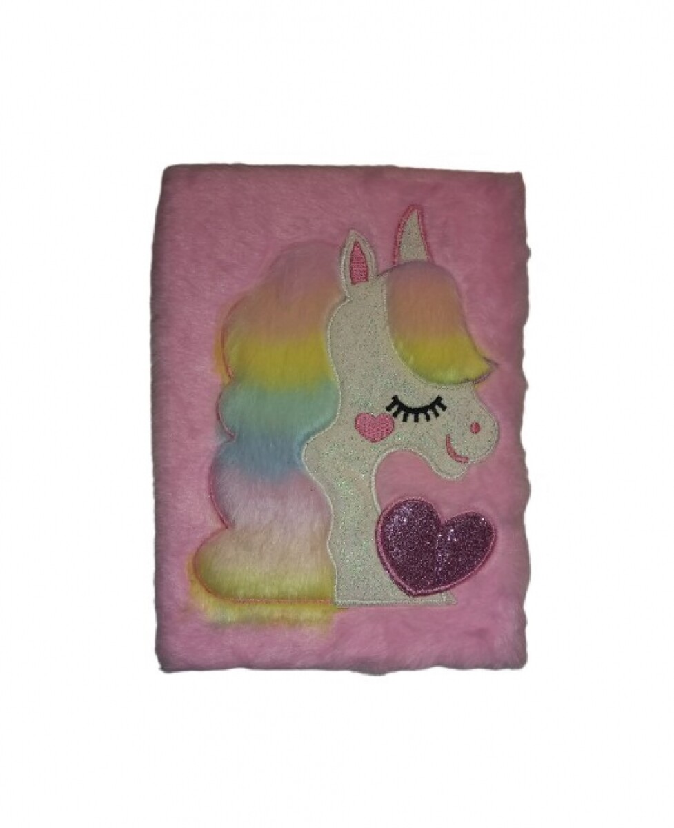 Cuaderno Plush - unicornio 