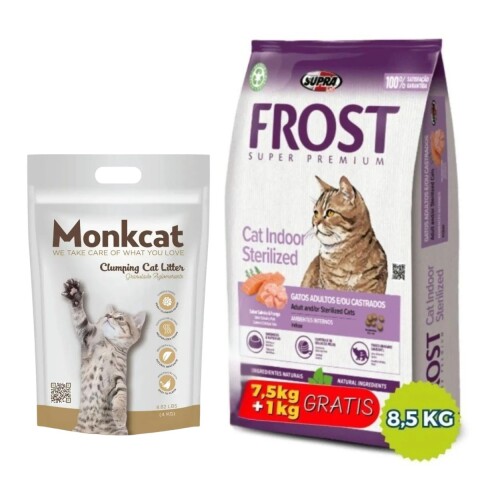 FROST GATOS ADULTOS Y/O CASTRADOS 7.5 + 1 KG GRATIS + ARENA 4KG DE REGALO