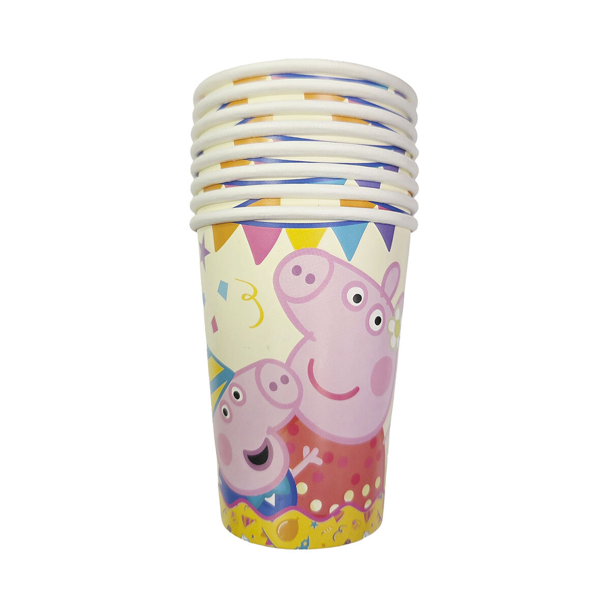 Vaso Peppa Pig Cotillón x 8 unidades 