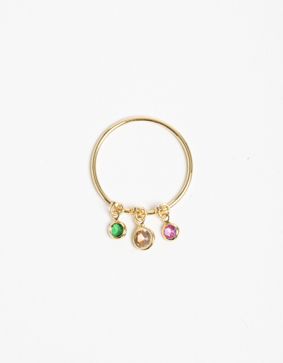 Anillo Cubic Color 