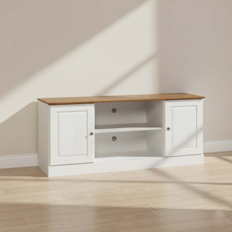 RACK DE LIVING MDF-Y-MADERA BLANCO AGATA BCO/NAT