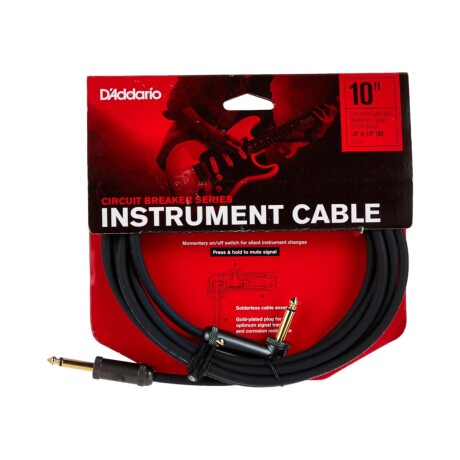 CABLE PARA GUITARRA D’ADDARIO PW-AGLRA-10 CIRCUIT BREAKER 3M ÁNGULO CABLE PARA GUITARRA D’ADDARIO PW-AGLRA-10 CIRCUIT BREAKER 3M ÁNGULO