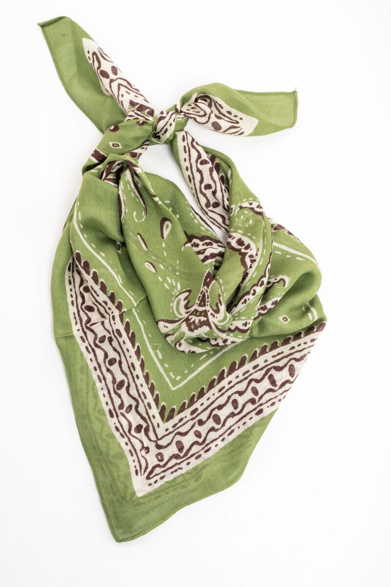 Bandana Print Palmeras Oliva