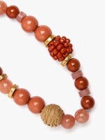 Pulsera Elástica Con Cuentas De Piedra multicolor