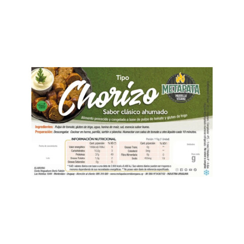 Chorizo ahumado Metapata 690g Chorizo Ahumado Metapata 690g