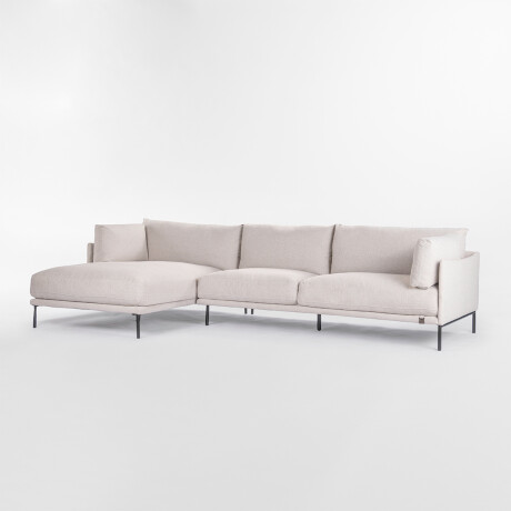 Sofá con chaise COSTA Gris - IZQUIERDO