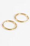 Aros acero small dorado
