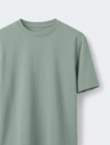 CAMISETA BÁSICA UNISSEX REGULAR WORLD VERDE
