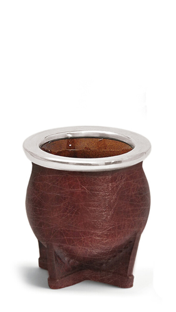 MATE DE CERÁMICA CHICO DELTA QUEBRADO CHOCOLATE