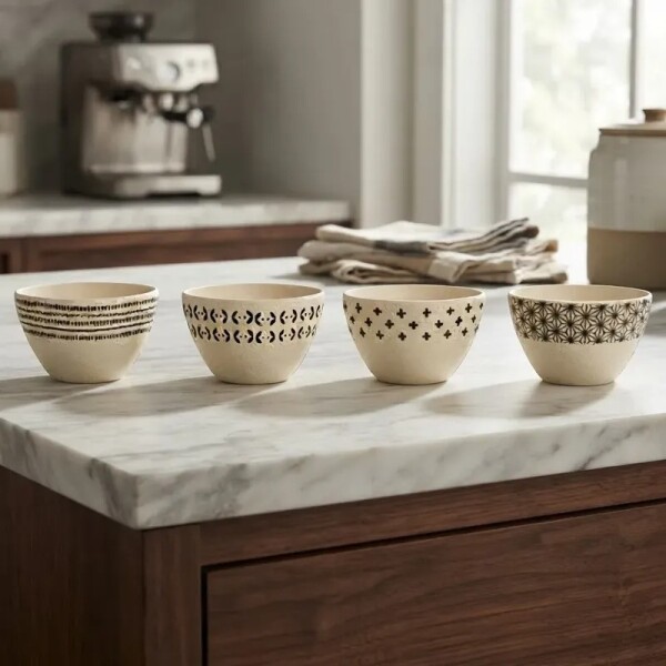 Juego de 4 bowls de fibra de bambú - Cuisinart Juego de 4 bowls de fibra de bambú - Cuisinart