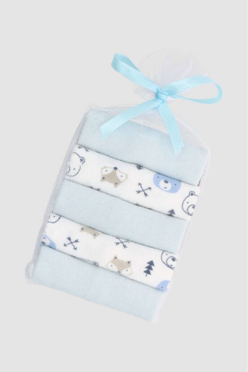 Set 5 babitas varon - Celeste 