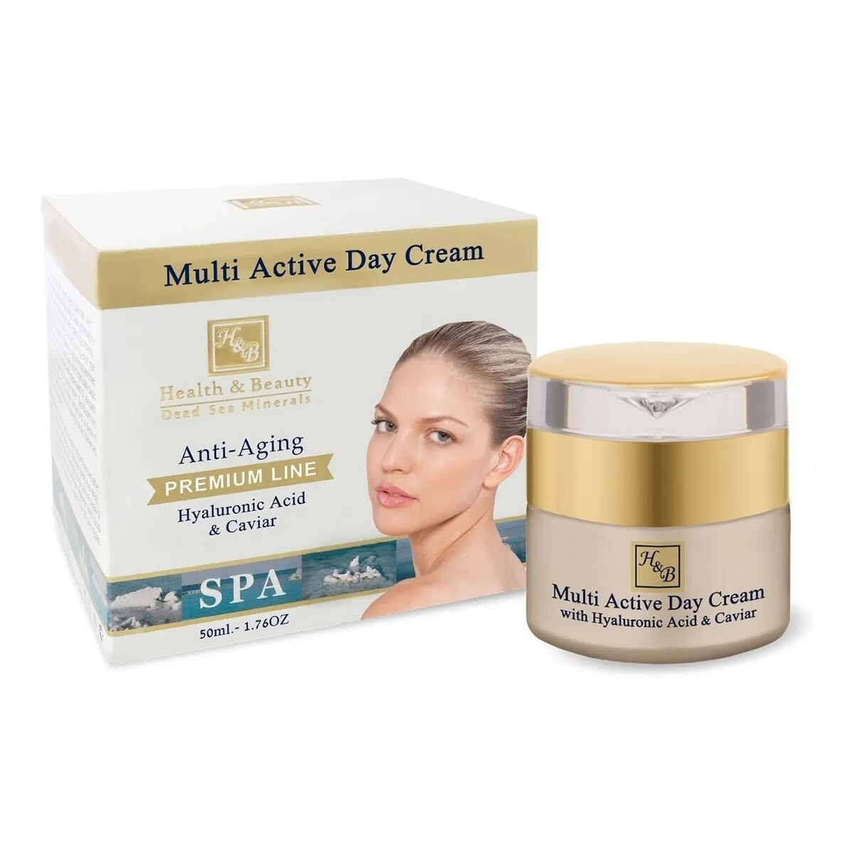 Crema Antiedad ácido Hialurónico Y Caviar Día Health & Beauty Fps 20. 50 Ml. 