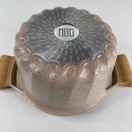 Olla Aluminio Fundido Presión Revestimiento Granito Tapa Vidrio 24cm Olla Aluminio Fundido Presión Revestimiento Granito Tapa Vidrio 24cm