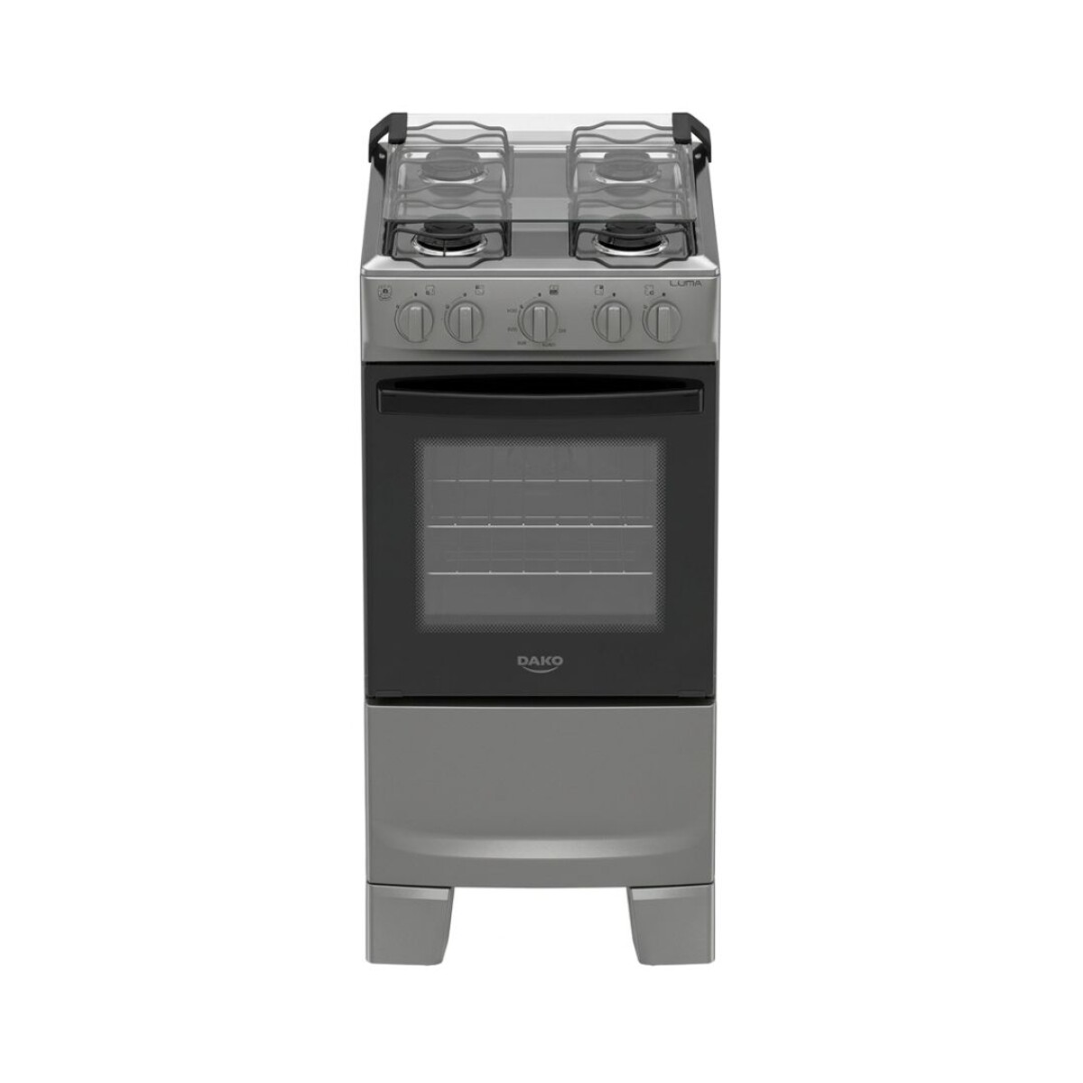 Cocina Dako Luna 4 Hornallas - Gris 