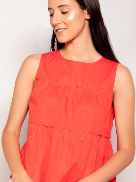 TOP ARCE SOLID Rojo