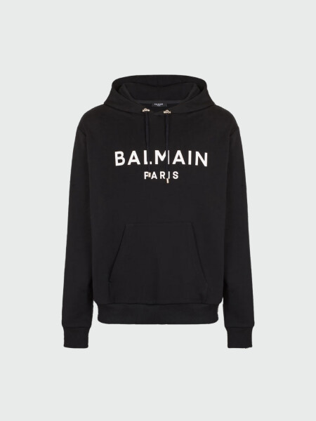 Balmain - Canguro con estapado Balmain Paris Negro