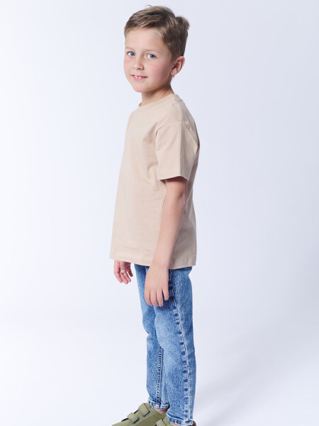 Remera algodón flame Beige