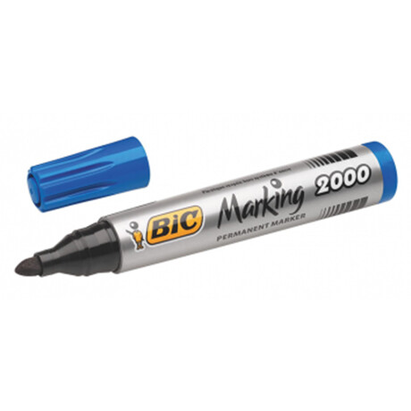MARCADOR PERMANENTE BIC AZUL PUNTA REDONDA MARCADOR PERMANENTE BIC AZUL PUNTA REDONDA