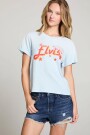 Camiseta Elvis Celeste