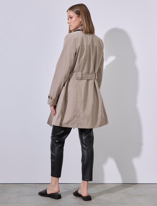 Gabardina Botones BEIGE