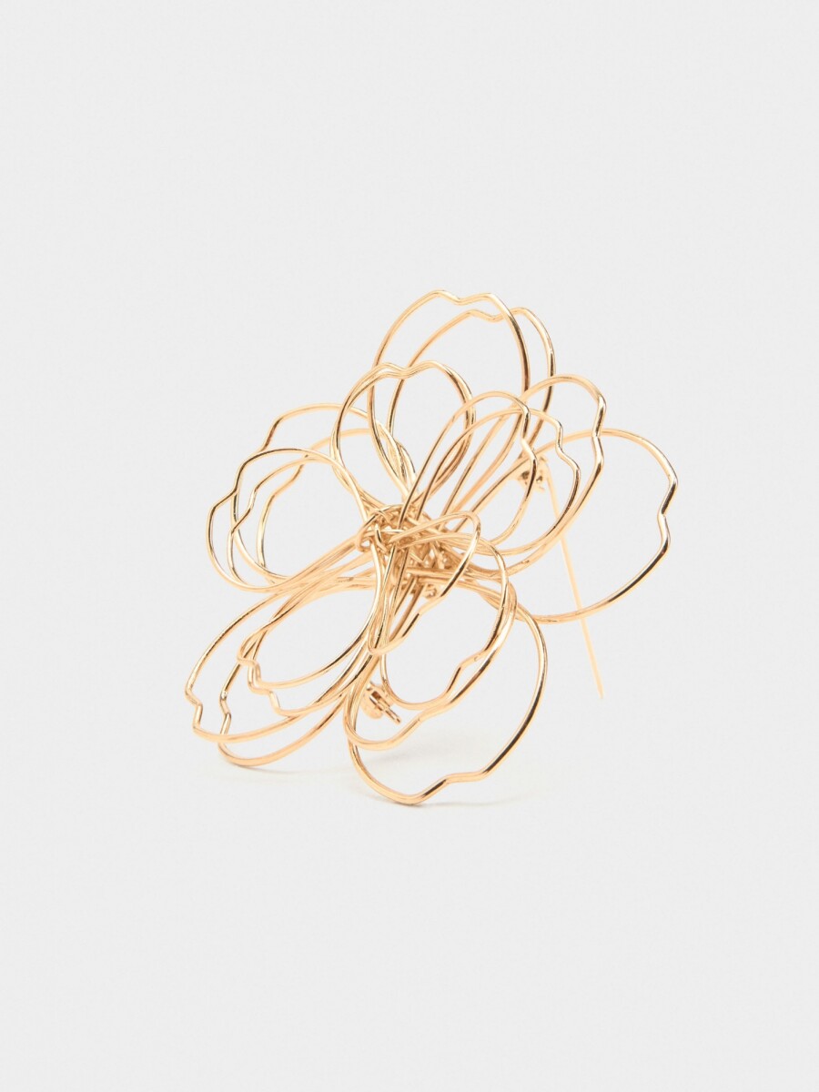 Broche Flor dorado