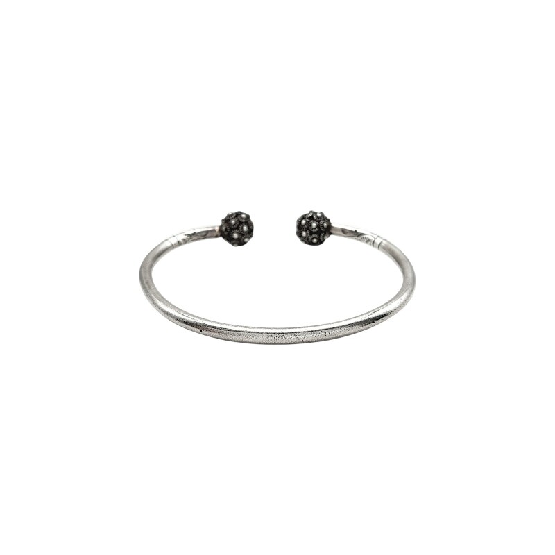 Brazalete tailandes Picún fino-Plata 925-Sin Piedra-BR3018 sinpiedra