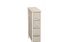 Mueble Organizador - 4 Cestos - Tela/Acero - Beige Mueble Organizador - 4 Cestos - Tela/Acero - Beige