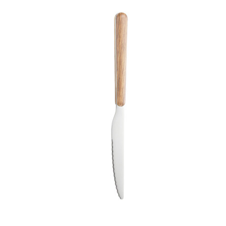 Cubierto de madera cuchillo