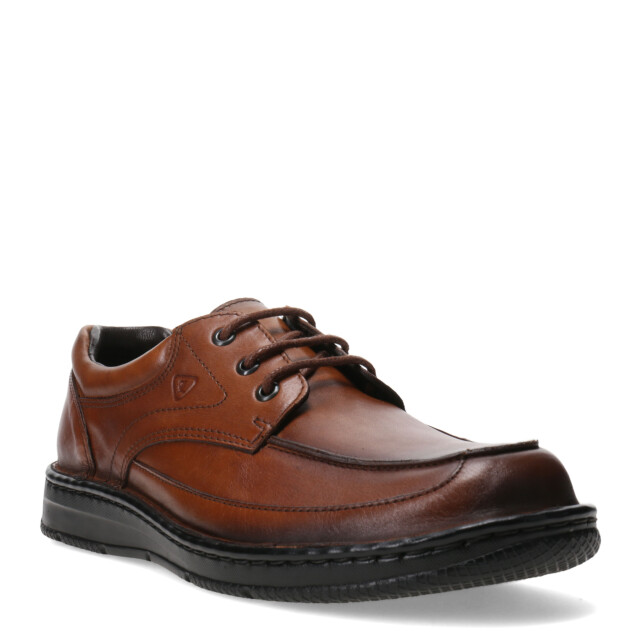 Zapato de Hombre Lombardino Casual Espejo Marrón Herrumbre