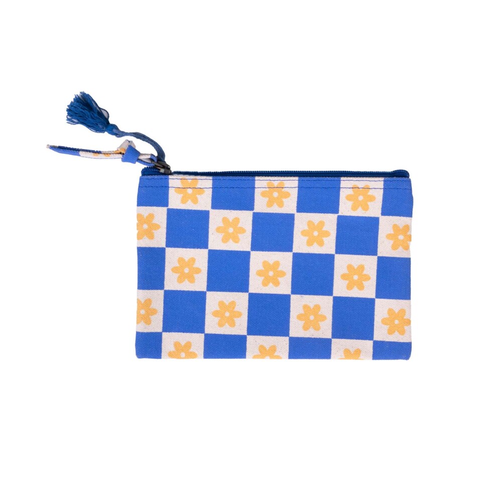 NECESSAIRE ALGODON-RECICLADO AZUL ESTAMPADO