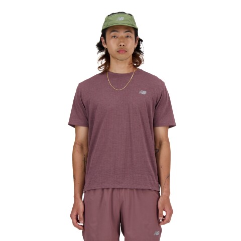 Remera New Balance de Hombre - MT41253LRC WINE