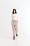 Pantalón jogger felpa BEIGE