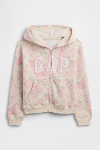 Canguro Con Cierre Logo Gap Niña Pink Floral