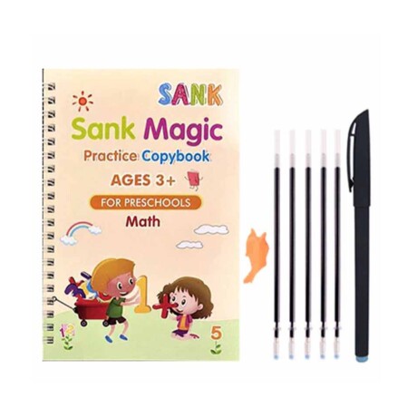 SET DE 4 LIBROS DIDACTICOS DE ESCRITURA REUTILIZABLE 18.5*13CM 001