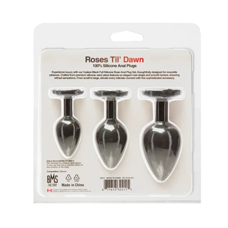 Plug Anal Kit Roses Til Dawn Silicona Plug Anal Kit Roses Til Dawn Silicona
