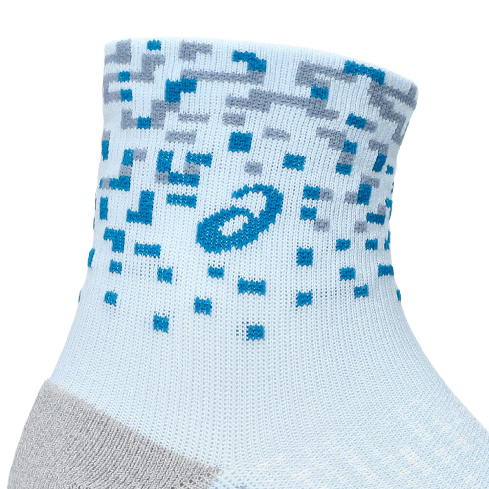 Medias Running Performance Run Sock Quarter Unisex Arctic Blue/aegean Blue/grey Blue