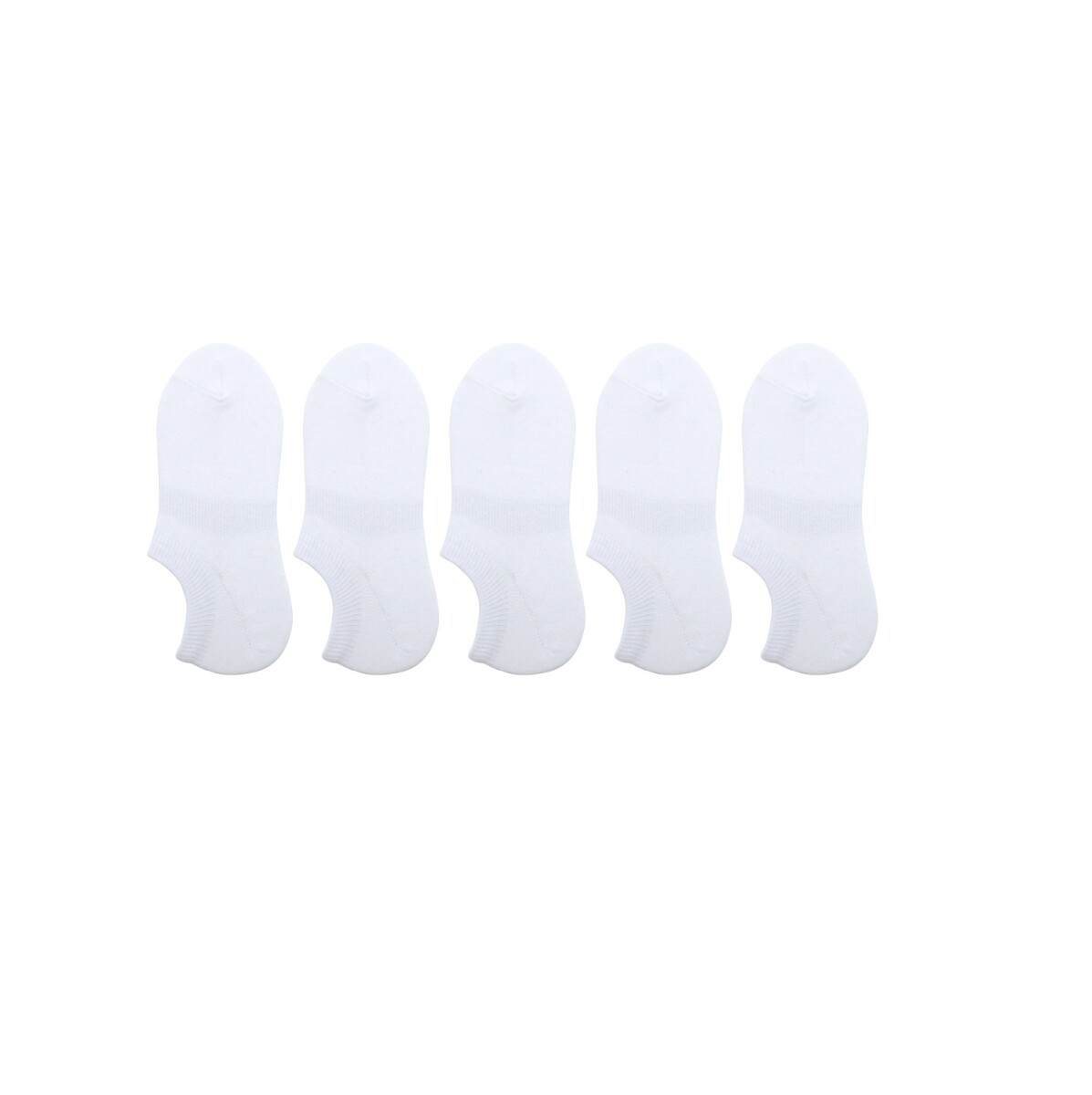 Soquete 5 pares - blanco 