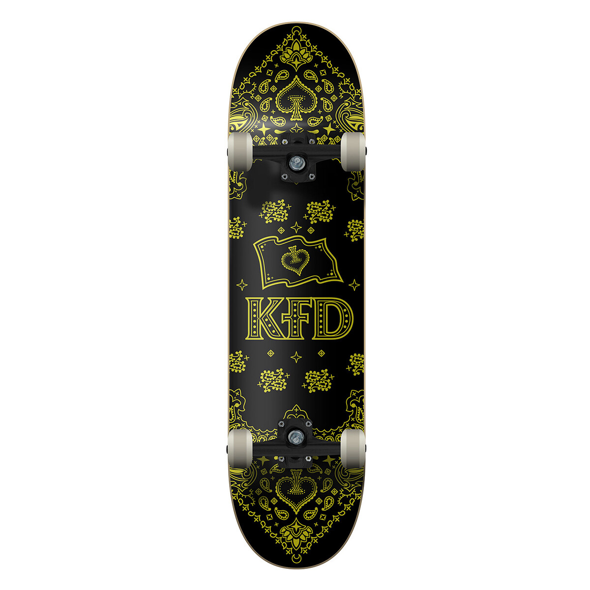 Skate Completo KFD Progressive Premium Bandana Foil Gold 8" 